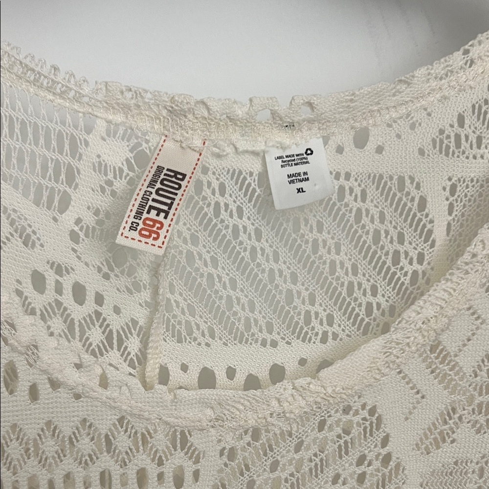 Cream Maxi Bathing Suit Cover Up - Picture 3 of 7